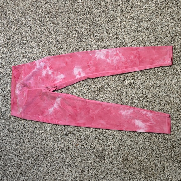 Crossover Leggings - Pink Tie Dye - Medium / Regular / Pink Tie Dye - Picture 3 of 3